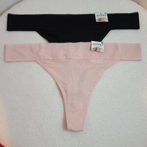 Jockey 2pk Super Soft Modal Soft Touch Lace Thong Panties Size XXL